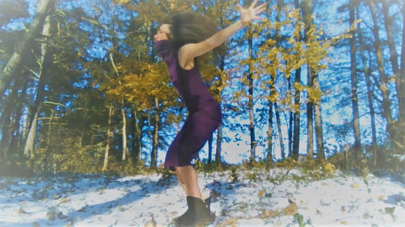 Dancer, Tessa Priem, doing her outdoor dance project